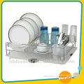 kitchen dish drainer rack with plastic tray, kitchen storage holder rack